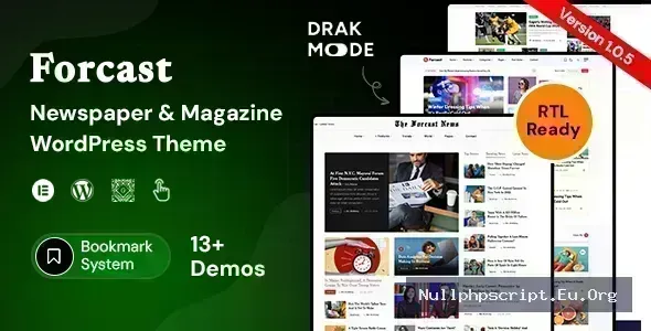 Forcast v1.0.5 - Newspaper & Magazine Theme