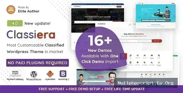 Classiera v4.0.37 - Classified Ads WordPress Theme