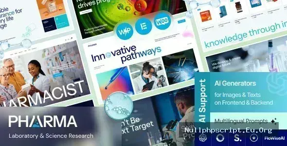 Pharma v1.6.0 - Laboratory & Science Research WordPress Theme