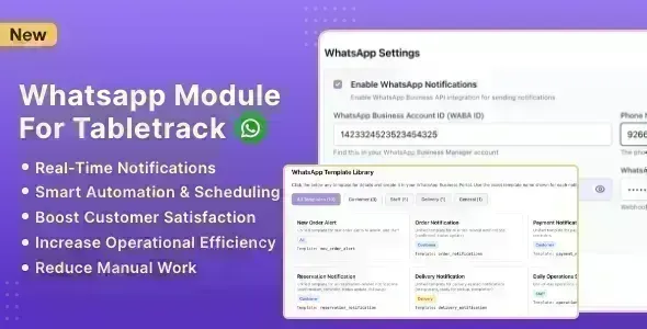 WhatsApp Module for TableTrack v1.0.11