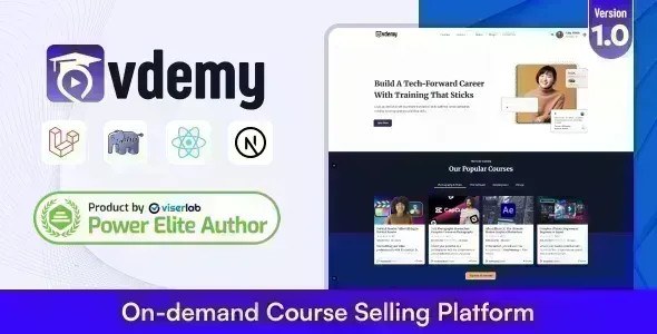 Vdemy v1.0 - On demand Course Selling Platform - LMS