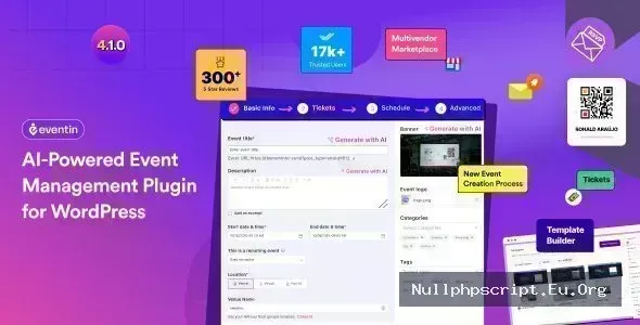 WP Eventin v4.1.6 - Events Manager & Tickets Selling Plugin for WooCommerce